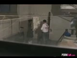 Voyeur Tapes A Couple Having Sex On The Patio